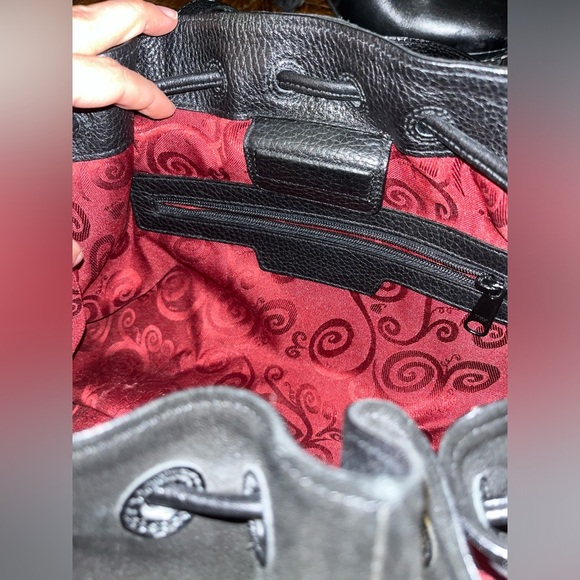 Vintage Brighton Suede Black Cinclaire Shoulder Bag - Picture 14 of 16